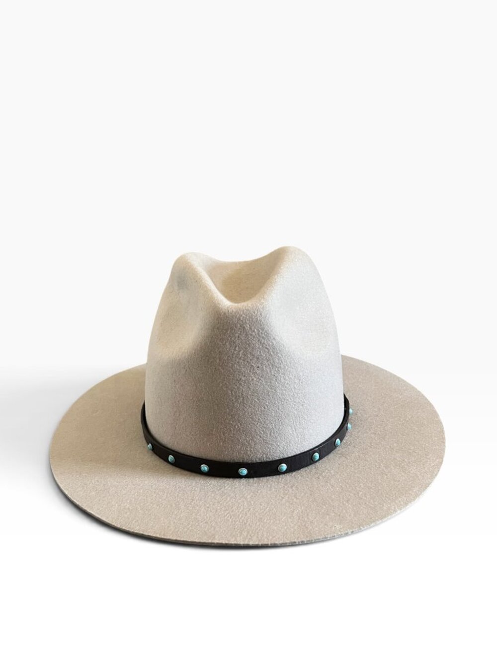 Gigi Pip Australian Wool Western Style Banded Hat In Tan 59 M/L